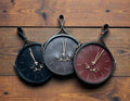 Leather Snaffle Port Hole Clock