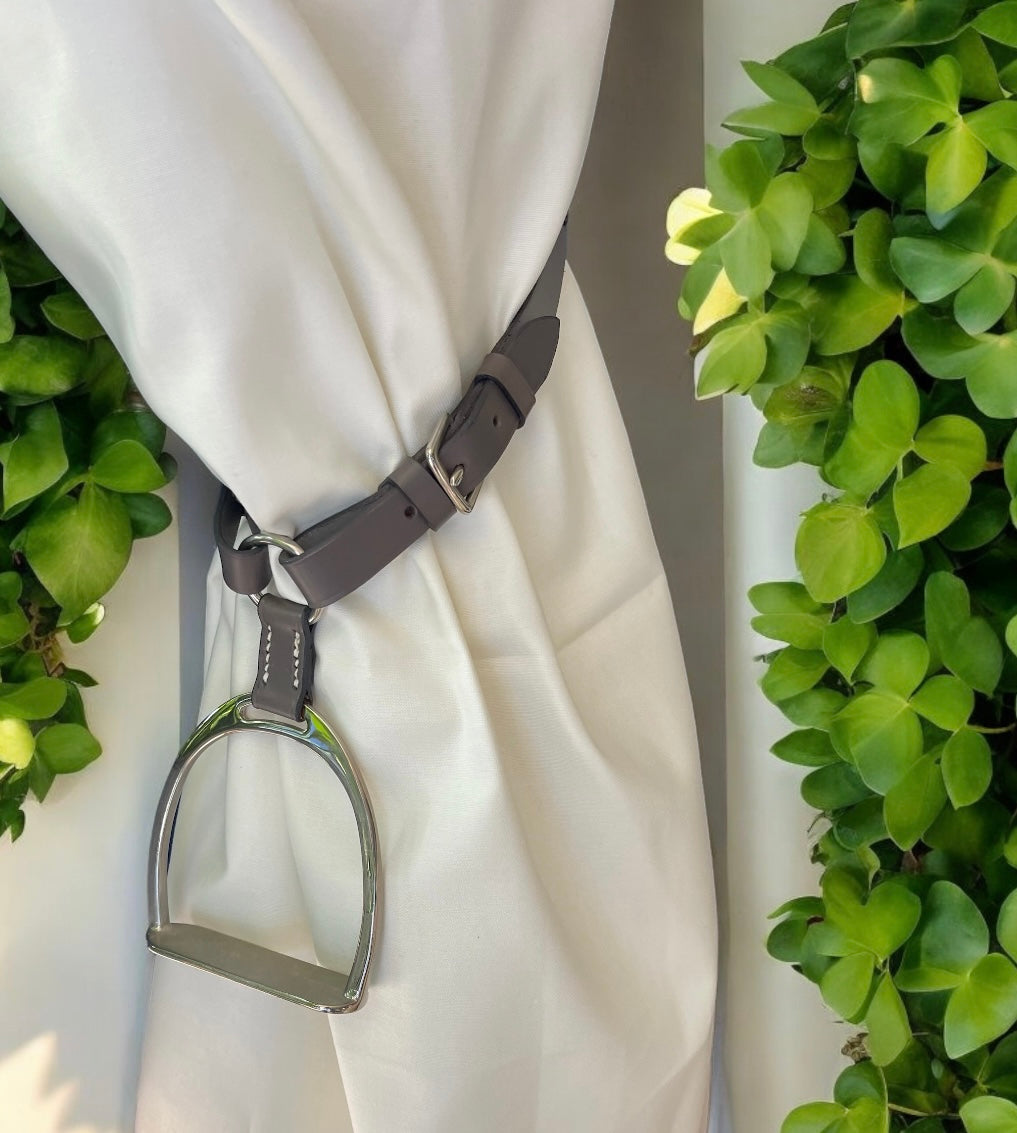 Stirrup Iron Curtain Tie Backs