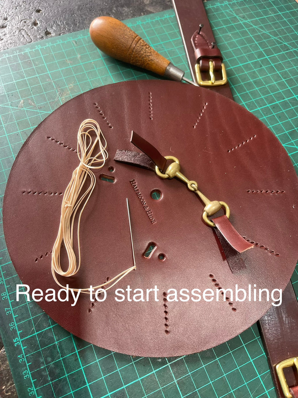 Leather Snaffle Port Hole Clock